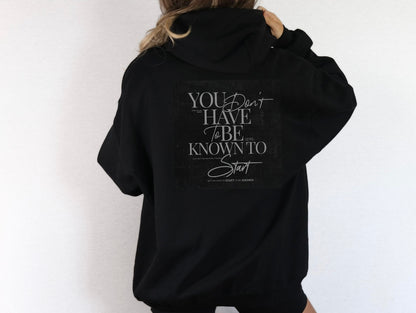 Hooded Sweatshirt Start in the Shadow - AUBRELYV Streetwear Design