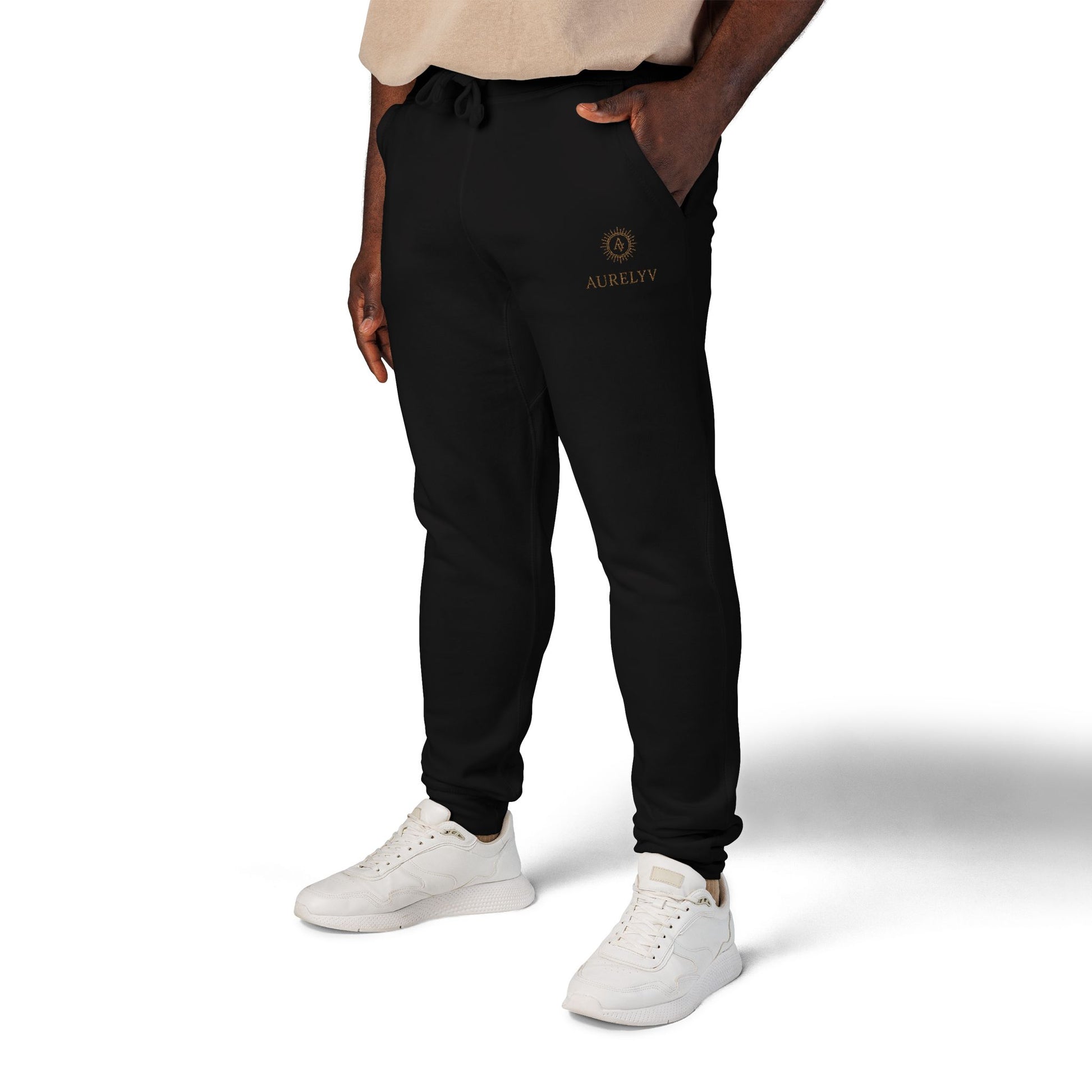 embroidered sweatpants